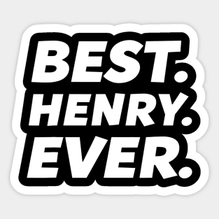 Funny Worlds Best Henry  Kid Henry Name Sticker